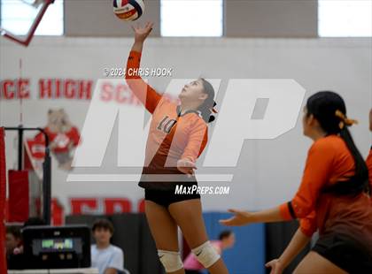 Thumbnail 1 in San Tan Foothills vs Globe (The Florence VB Invitational) photogallery.