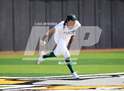 Thumbnail 2 in Canton vs Creekview (Royse City Softball Tournament) photogallery.