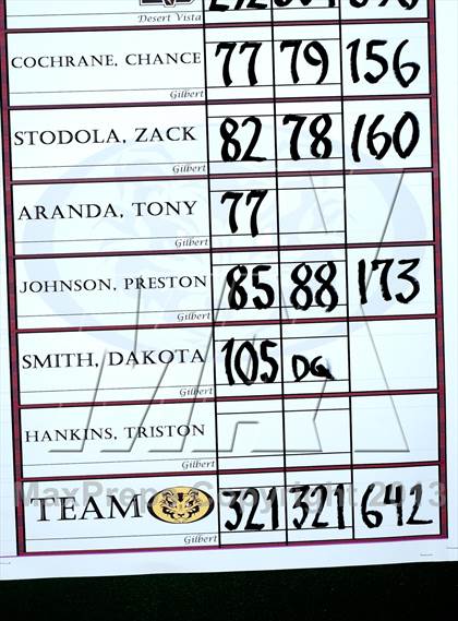 Thumbnail 2 in AIA Division 1 Boys Golf Championships photogallery.