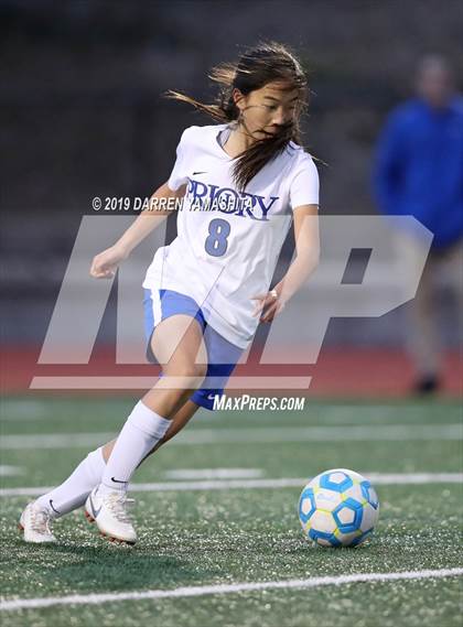 Thumbnail 2 in Sacred Heart Prep vs. Woodside Priory (CIF CCS D4 Final) photogallery.