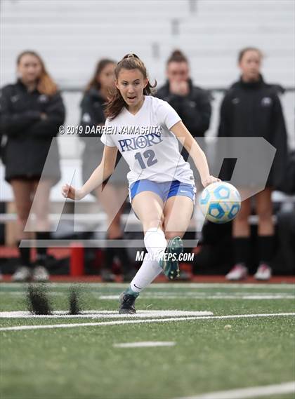 Thumbnail 2 in Sacred Heart Prep vs. Woodside Priory (CIF CCS D4 Final) photogallery.