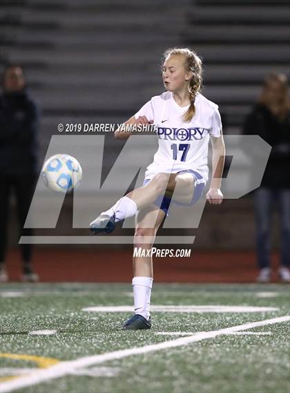 Thumbnail 3 in Sacred Heart Prep vs. Woodside Priory (CIF CCS D4 Final) photogallery.