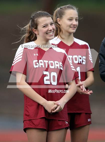 Thumbnail 3 in Sacred Heart Prep vs. Woodside Priory (CIF CCS D4 Final) photogallery.