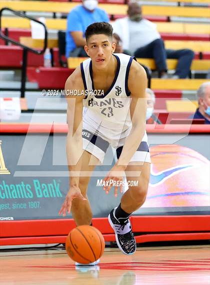 Thumbnail 1 in St. John Bosco vs. Long Beach Poly (Mater Dei Extravaganza) photogallery.