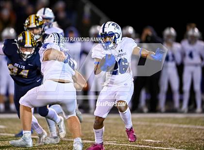 Thumbnail 3 in Indianapolis Bishop Chatard @ Delta (IHSAA 3A Regional Final)  photogallery.
