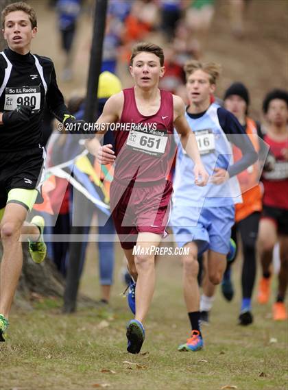 Thumbnail 2 in IHSA 1A Boys Cross Country Sectional (Benton) photogallery.