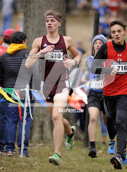 Thumbnail 3 in IHSA 1A Boys Cross Country Sectional (Benton) photogallery.