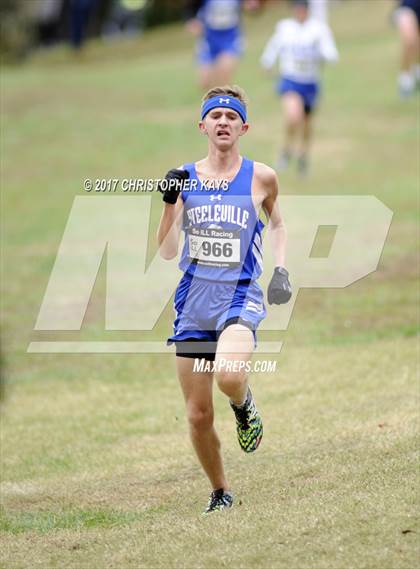 Thumbnail 1 in IHSA 1A Boys Cross Country Sectional (Benton) photogallery.