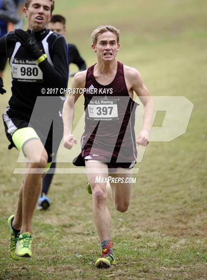 Thumbnail 2 in IHSA 1A Boys Cross Country Sectional (Benton) photogallery.