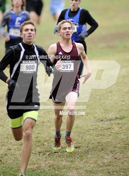 Thumbnail 1 in IHSA 1A Boys Cross Country Sectional (Benton) photogallery.