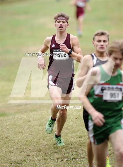 Thumbnail 1 in IHSA 1A Boys Cross Country Sectional (Benton) photogallery.