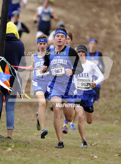 Thumbnail 1 in IHSA 1A Boys Cross Country Sectional (Benton) photogallery.