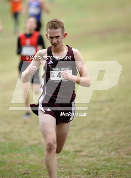 Thumbnail 2 in IHSA 1A Boys Cross Country Sectional (Benton) photogallery.
