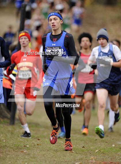 Thumbnail 1 in IHSA 1A Boys Cross Country Sectional (Benton) photogallery.