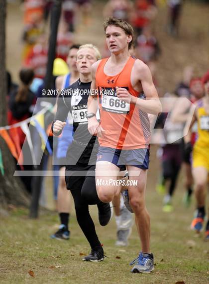 Thumbnail 1 in IHSA 1A Boys Cross Country Sectional (Benton) photogallery.