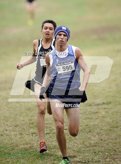 Thumbnail 3 in IHSA 1A Boys Cross Country Sectional (Benton) photogallery.