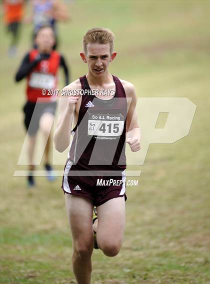Thumbnail 3 in IHSA 1A Boys Cross Country Sectional (Benton) photogallery.