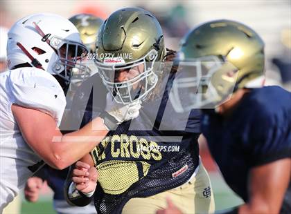 Thumbnail 3 in Holy Cross @ San Antonio Christian (Scrimmage) photogallery.