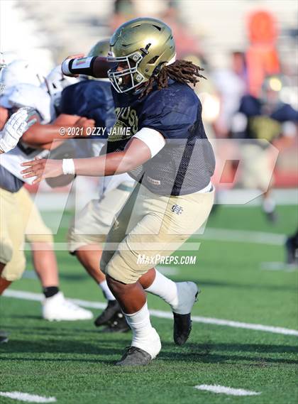 Thumbnail 3 in Holy Cross @ San Antonio Christian (Scrimmage) photogallery.