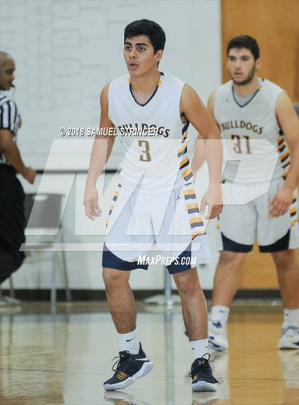 Thumbnail 1 in Manteca vs. Turlock (Modesto Christian Holiday Hoops Classic) photogallery.