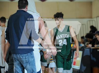 Thumbnail 1 in Manteca vs. Turlock (Modesto Christian Holiday Hoops Classic) photogallery.