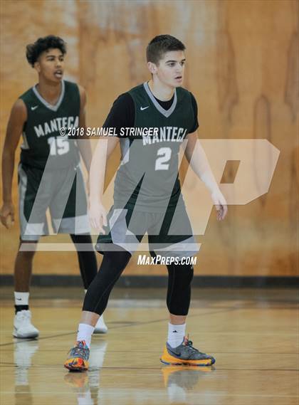 Thumbnail 3 in Manteca vs. Turlock (Modesto Christian Holiday Hoops Classic) photogallery.