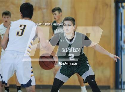 Thumbnail 2 in Manteca vs. Turlock (Modesto Christian Holiday Hoops Classic) photogallery.