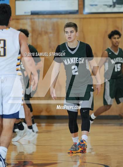 Thumbnail 1 in Manteca vs. Turlock (Modesto Christian Holiday Hoops Classic) photogallery.