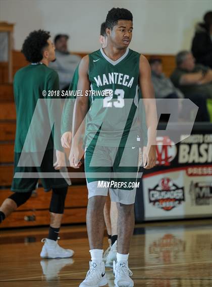 Thumbnail 1 in Manteca vs. Turlock (Modesto Christian Holiday Hoops Classic) photogallery.