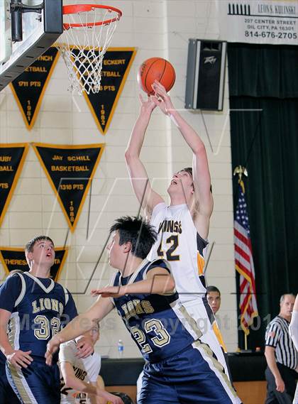Thumbnail 1 in Clarion-Limestone vs Venango Catholic photogallery.