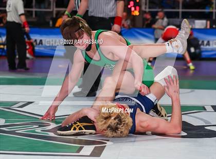 Thumbnail 3 in NYSPHSAA Wrestling Championships Round 2 102 lbs. - 118 lbs. photogallery.