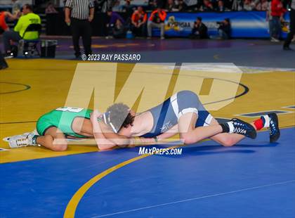 Thumbnail 3 in NYSPHSAA Wrestling Championships Round 2 102 lbs. - 118 lbs. photogallery.