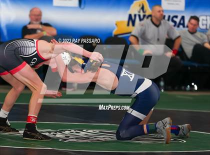 Thumbnail 1 in NYSPHSAA Wrestling Championships Round 2 102 lbs. - 118 lbs. photogallery.