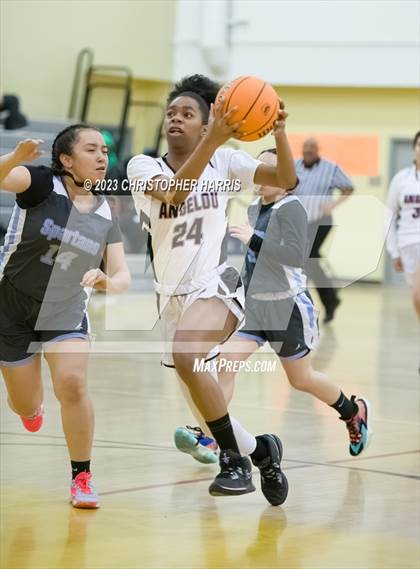 Thumbnail 3 in East College Prep vs Dr. Maya Angelou Community photogallery.