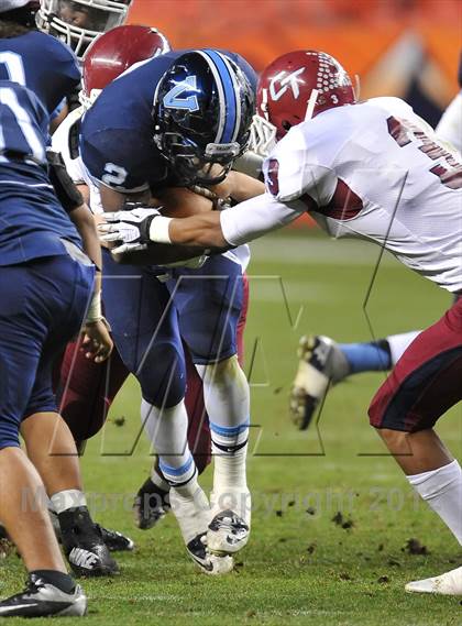 Thumbnail 3 in Valor Christian vs. Cherokee Trail (CHSAA 5A Final) photogallery.