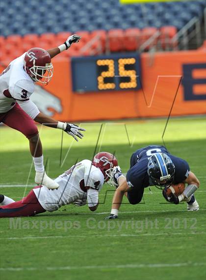 Thumbnail 3 in Valor Christian vs. Cherokee Trail (CHSAA 5A Final) photogallery.