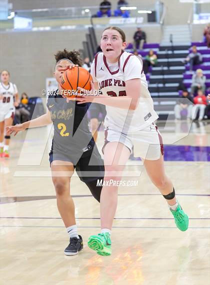 Thumbnail 2 in Lone Peak vs. Oak Cliff Faith Family Academy (Lehi Holiday Hoopfest) photogallery.
