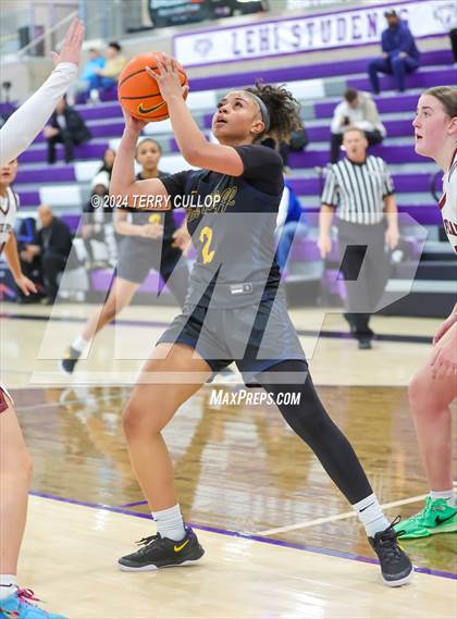 Thumbnail 2 in Lone Peak vs. Oak Cliff Faith Family Academy (Lehi Holiday Hoopfest) photogallery.