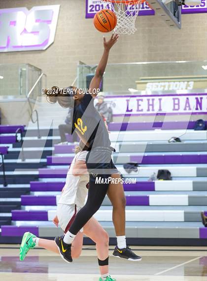 Thumbnail 1 in Lone Peak vs. Oak Cliff Faith Family Academy (Lehi Holiday Hoopfest) photogallery.