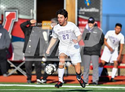 Thumbnail 1 in Marble Falls vs. Liberal Arts & Science Academy - Austin (Georgetown Governor's Cup) photogallery.