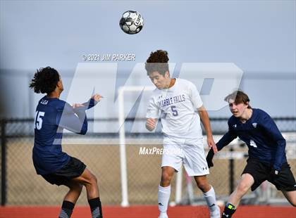 Thumbnail 3 in Marble Falls vs. Liberal Arts & Science Academy - Austin (Georgetown Governor's Cup) photogallery.