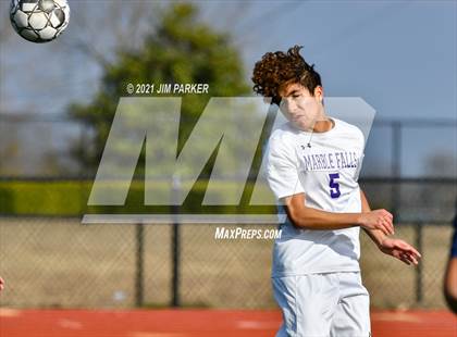 Thumbnail 3 in Marble Falls vs. Liberal Arts & Science Academy - Austin (Georgetown Governor's Cup) photogallery.