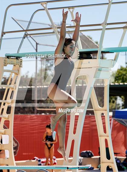 Thumbnail 2 in AIA Division I,III Diving Semifinals photogallery.