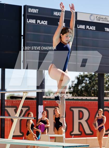Thumbnail 2 in AIA Division I,III Diving Semifinals photogallery.