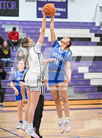 Thumbnail 1 in Valley Christian vs. North Valley Christian Academy (Coyotes Basketball Invitational) photogallery.