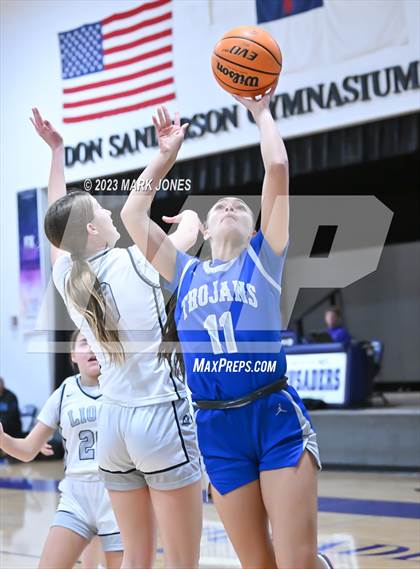 Thumbnail 3 in Valley Christian vs. North Valley Christian Academy (Coyotes Basketball Invitational) photogallery.