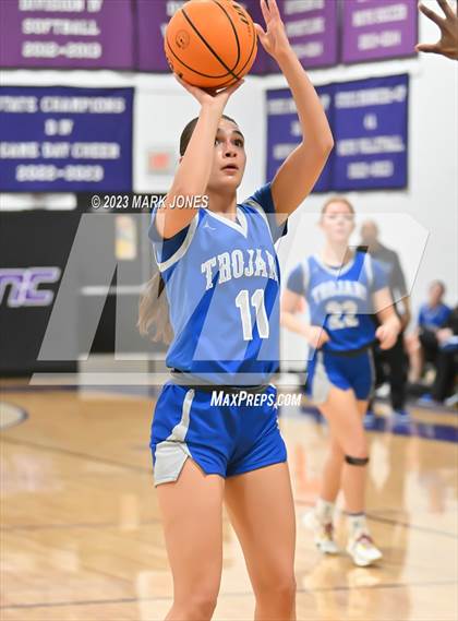Thumbnail 2 in Valley Christian vs. North Valley Christian Academy (Coyotes Basketball Invitational) photogallery.