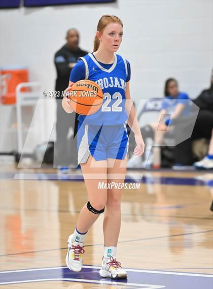 Thumbnail 2 in Valley Christian vs. North Valley Christian Academy (Coyotes Basketball Invitational) photogallery.