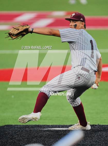Thumbnail 2 in Memorial vs. Pearland (UIL Baseball 6A Region 3 Regional Semifinal) photogallery.