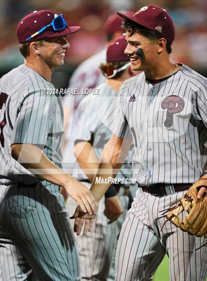 Thumbnail 2 in Memorial vs. Pearland (UIL Baseball 6A Region 3 Regional Semifinal) photogallery.